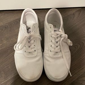 Vans Platform White Sneakers - Women’s 8.5